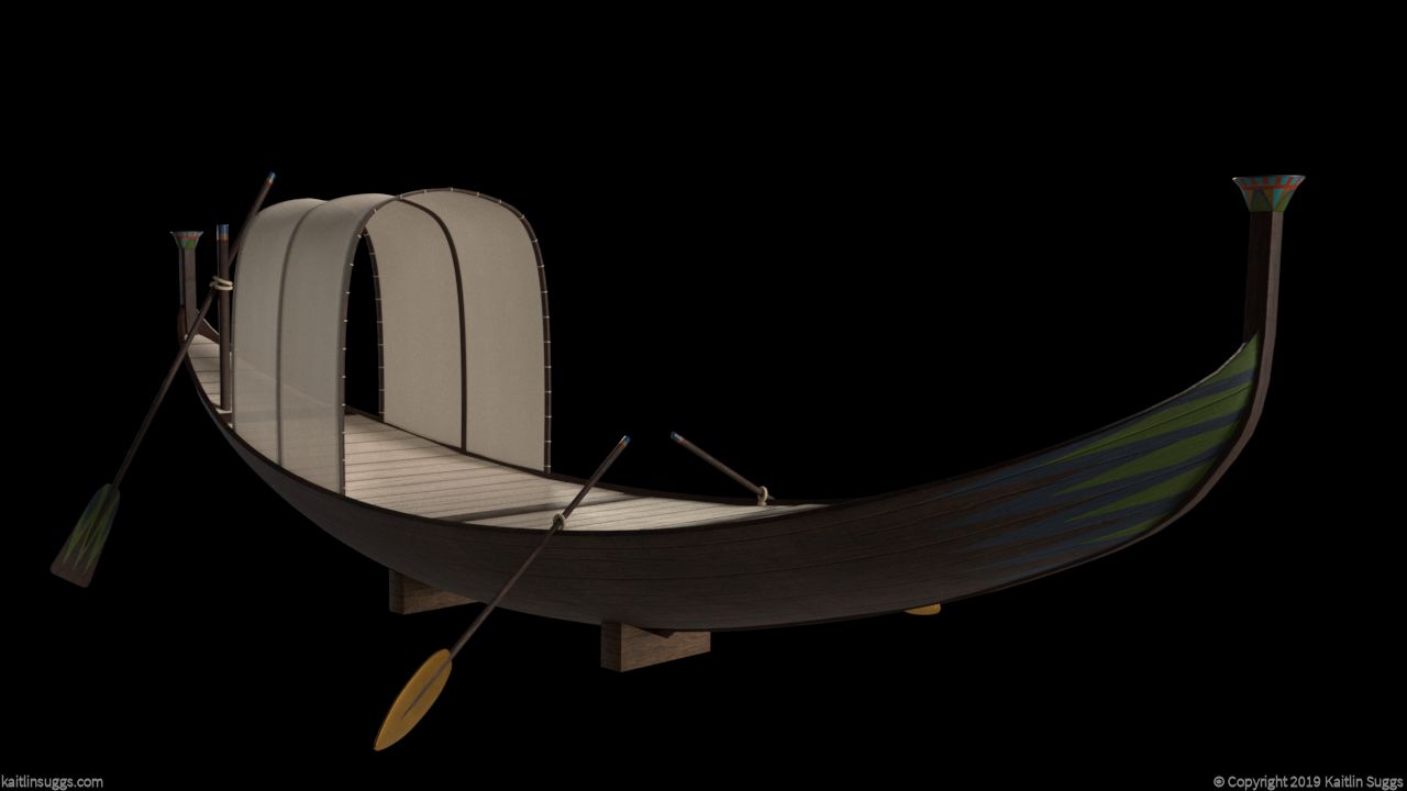 Canopied canoe